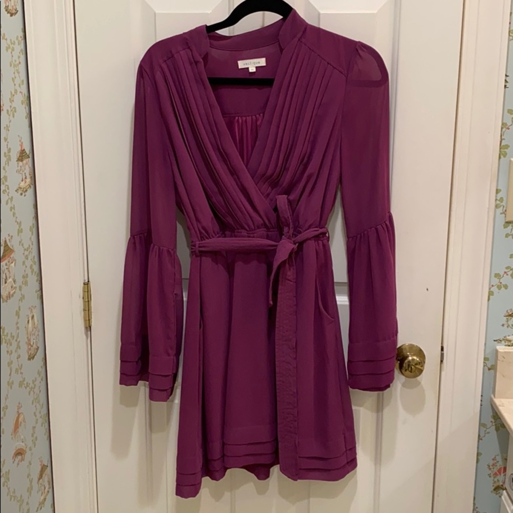 Maroon flowy dress